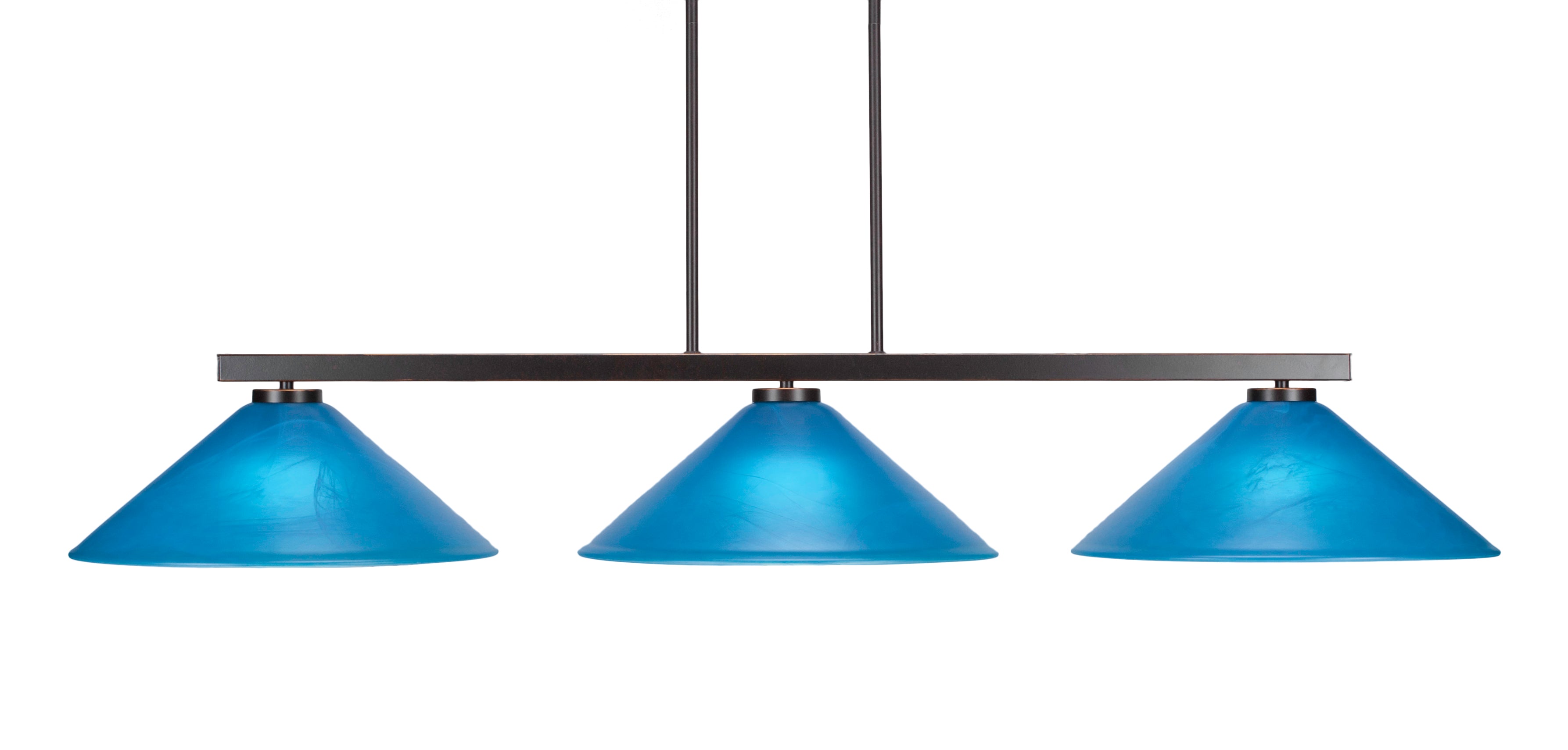 Toltec 4523-DG-415 Atlas 3 Bulbs Bar Billiards Pool Table Island Light - coolpooltables.com