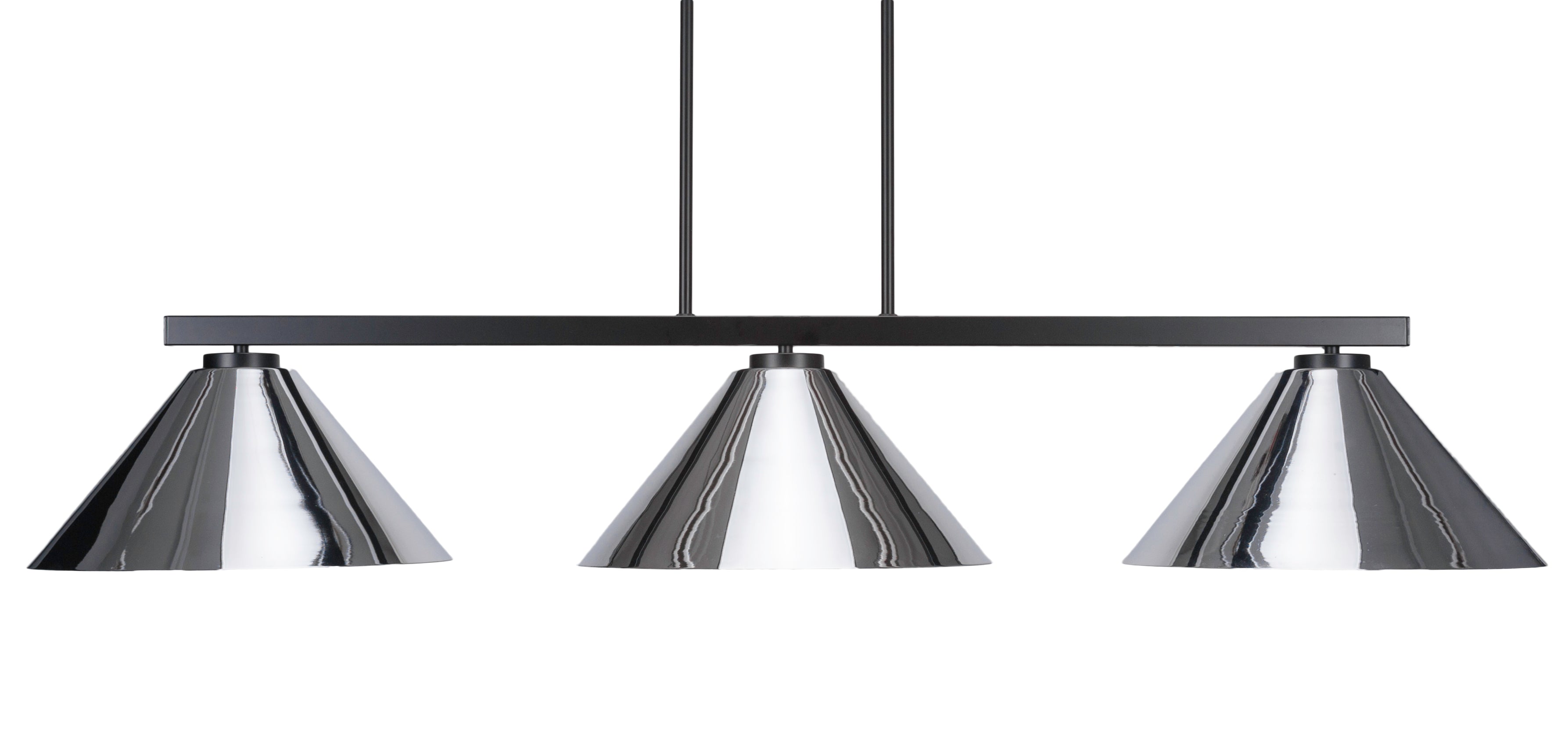 Toltec 4523-MB-420-CH Atlas 3 Bulbs Bar Billiards Pool Table Island Light - coolpooltables.com