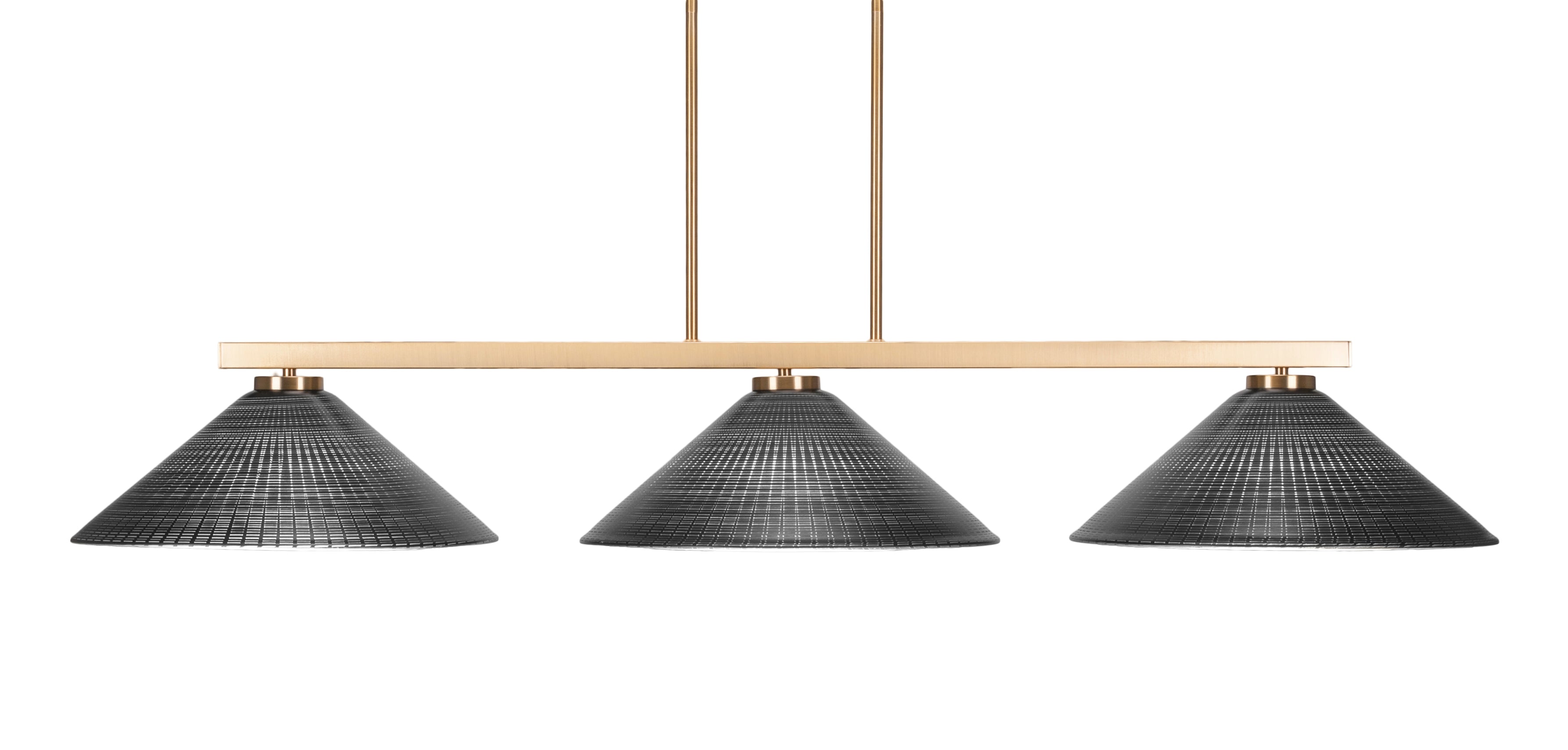 Toltec 4523-NAB-4019 Atlas 3 Bulbs Bar Billiards Pool Table Island Light - coolpooltables.com