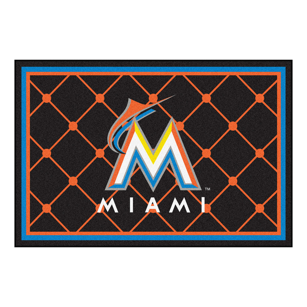 Miami Marlins 5x8 Rug