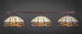 Toltec 803-DG-997 Square 3 Bulbs Bar Billiards Pool Table Island Light