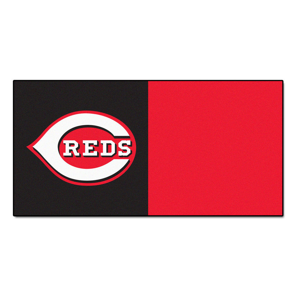Cincinnati Reds Team Carpet Tiles