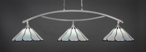 Toltec 873-BN-912 Bow 3 Bulbs Bar Billiards Pool Table Island Light