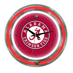 Alabama Crimson Tide 14" Neon Clock