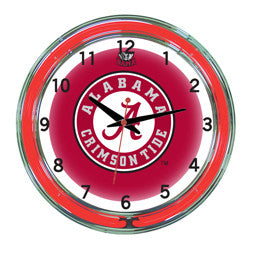 Alabama Crimson Tide 18" Neon Clock