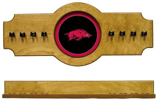 Arkansas Razorbacks 2-Piece Hanging Cue Rack