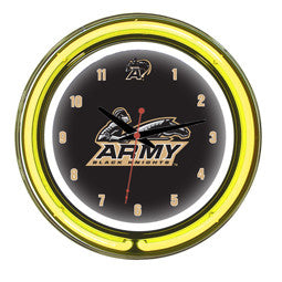 Army Black Knights 14" Neon Clock