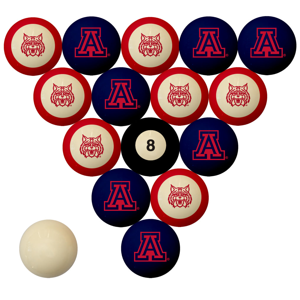 Arizona Wildcats Billiard Ball Set - NUMBERED