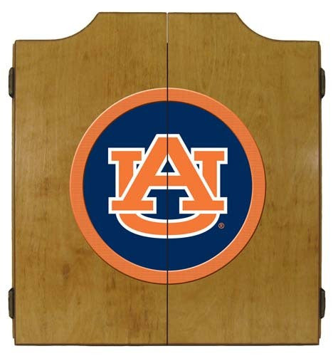 Auburn Tigers Logo Dartboard Cabinet