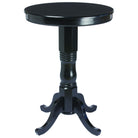 RAM round solid wood pub table - coolpooltables.com