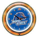 Boise State Broncos 14" Neon Clock