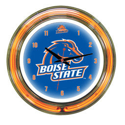 Boise State Broncos 14" Neon Clock