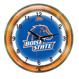 Boise State Broncos 18" Neon Clock