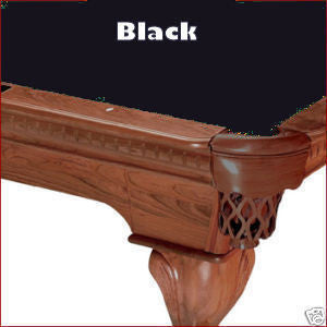 Pro 8' Oversized Proline Classic 303T Teflon Pool Table Felt - Black
