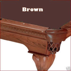 Pro 8' Oversized Proline Classic 303T Teflon Pool Table Felt - Brown