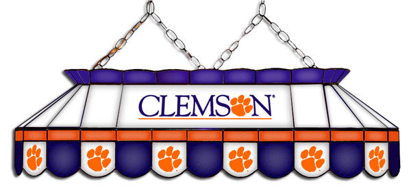 Clemson Tigers Stained Glass Pool Table Light