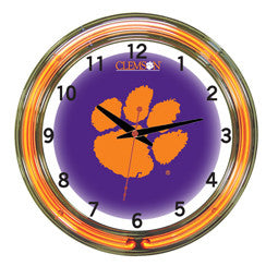 Clemson Tigers 18" Neon Clock
