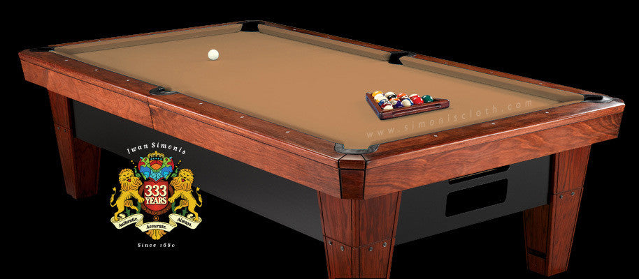 Pro 8' Simonis 860 Pool Table Cloth - Camel – coolpooltables.com
