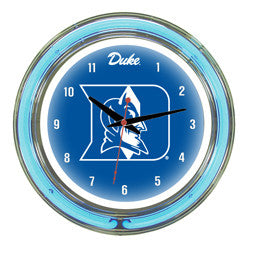 Duke Blue Devils 14" Neon Clock