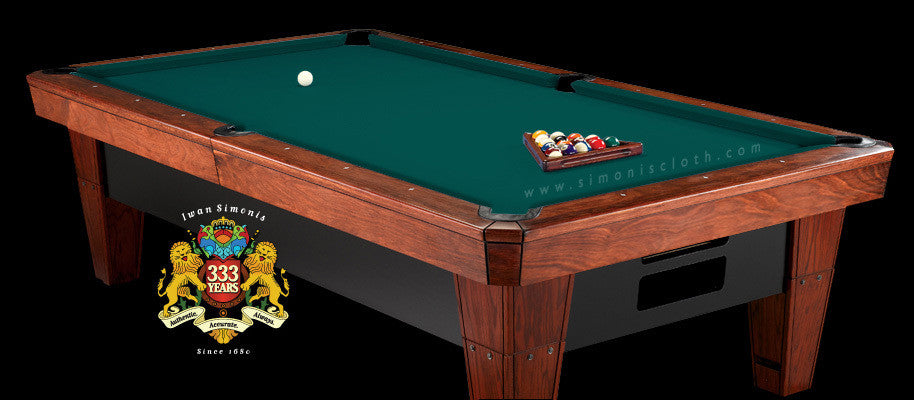 Pro 8' Simonis 860 Pool Table Cloth - Dark Green