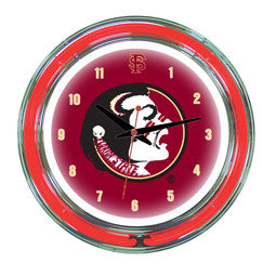 Florida State Seminoles 14" Neon Clock