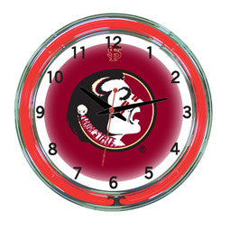 Florida State Seminoles 18" Neon Clock