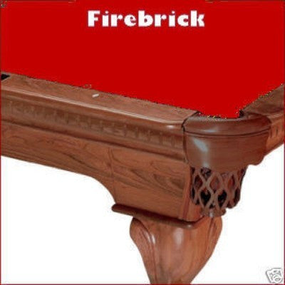 9' Proline Classic 303T Teflon Pool Table Felt - Firebrick