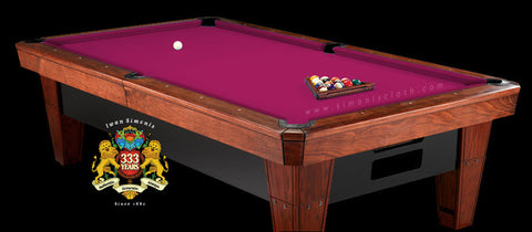 Pro 8' Simonis 860 Pool Table Cloth - Fushia