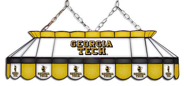 Georgia Tech Yellow Jackets Stained Glass Pool Table Light