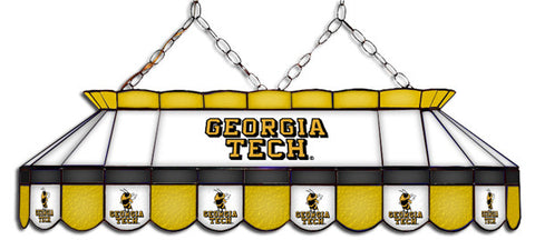 Georgia Tech Yellow Jackets Stained Glass Pool Table Light
