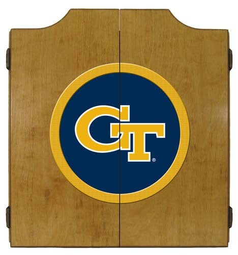 Georgia Tech Yellow Jackets Dartboard Cabinet