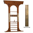 Harley-Davidson¨ Bar & Shield Flames Wall Cue Rack - Heritage Brown Finish