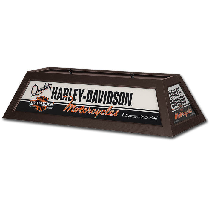 Harley-Davidson¨ Quality Motorcycles Pool Table Light - Brown Finish