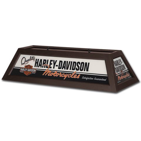 Harley-Davidson¨ Quality Motorcycles Pool Table Light - Brown Finish