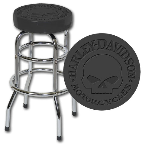 Harley-Davidson¨ Skull Embossed Barstool
