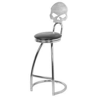 Harley-Davidson¨ Skull Billet Barstool w/ Backrest