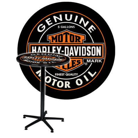 Harley-Davidson¨ Oil Can Pub table