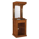 Harley-Davidson¨ Bar & Shield Flames Wine Cabinet - Heritage Brown