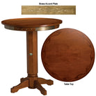 Harley-Davidson¨ Bar & Shield Flames Pub Table - Heritage Brown Finish