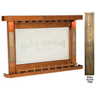 Harley-Davidson¨ Bar & Shield Flames Back Bar - Heritage Brown Finish
