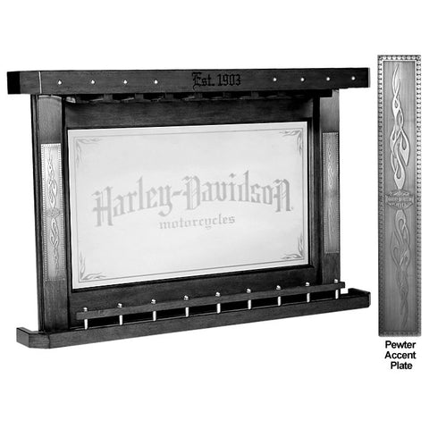 Harley-Davidson¨ Bar & Shield Flames Back Bar - Vintage Black Finish