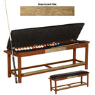 Harley-Davidson¨ Bar & Shield Flames Spectator Bench - Heritage Brown Finish