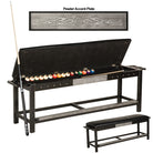 Harley-Davidson¨ Bar & Shield Flames Spectator Bench - Vintage Black Finish