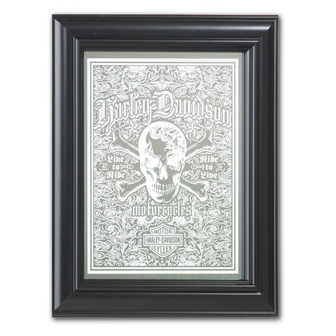 Harley-Davidson¨ Live To Ride Skull Mirror