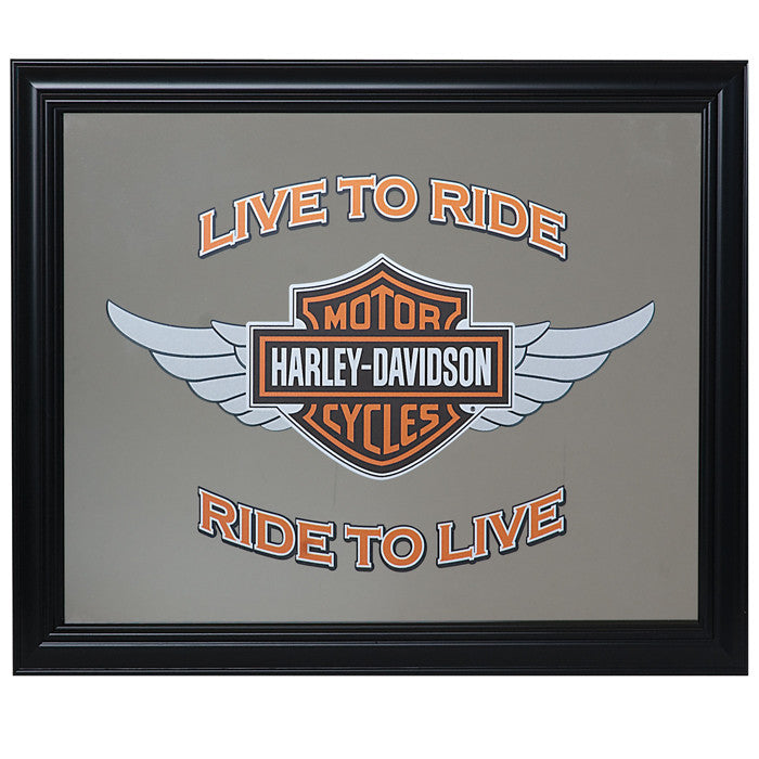 Harley-Davidson¨ Winged Bar & Shield - LTR-RTL Mirror