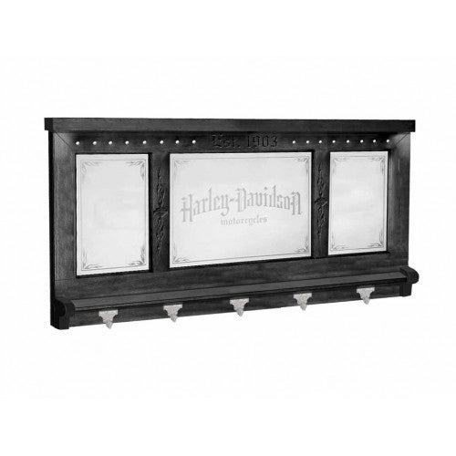 Harley-Davidson¨ Motorcycles Pub Mirror (Black Finish)