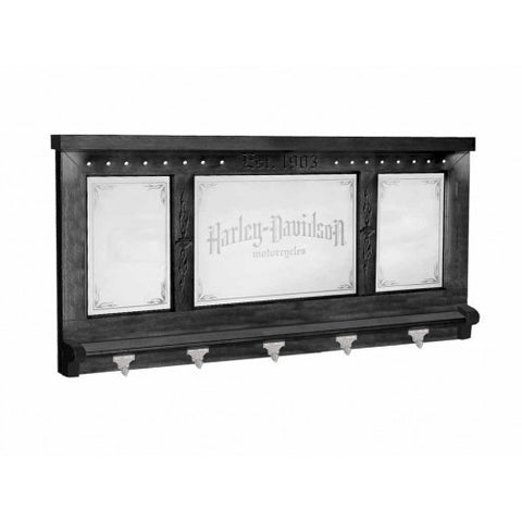 Harley-Davidson¨ Motorcycles Pub Mirror (Black Finish)