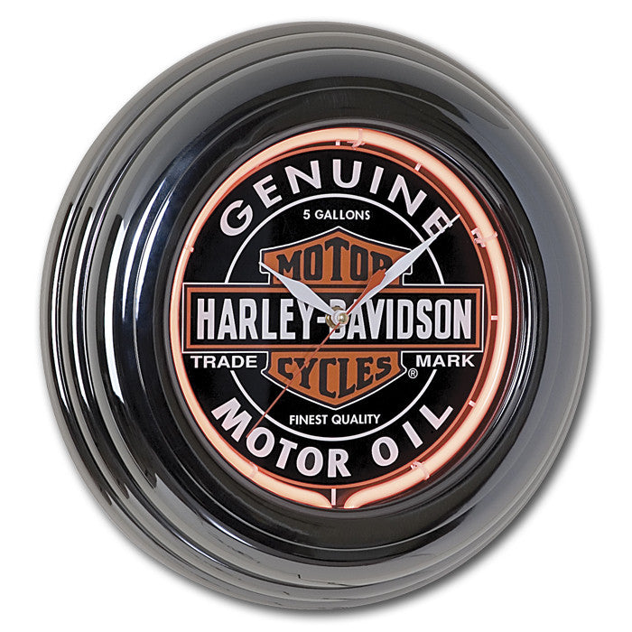 Harley-Davidson¨ Oil Can Neon Clock