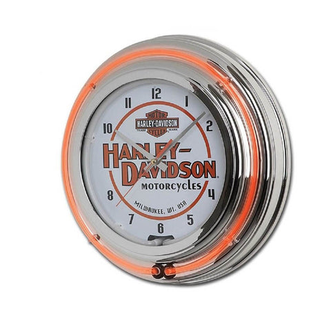 Harley-Davidson¨ Motorcycles Double Neon Clock