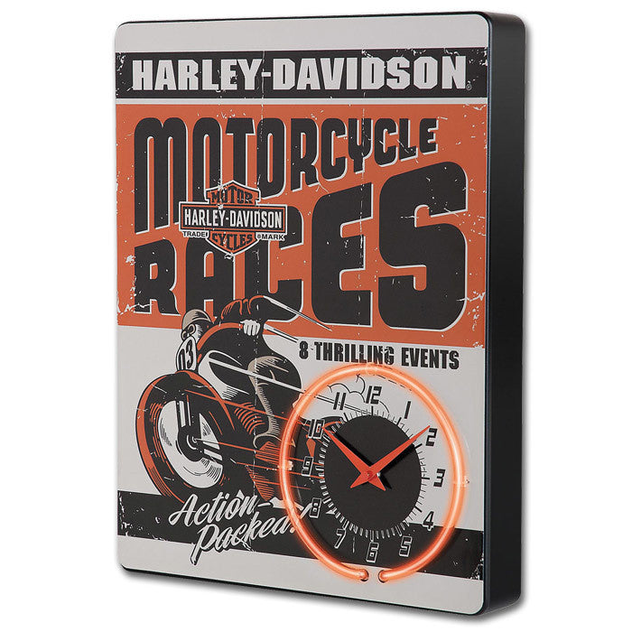 Harley-Davidson¨ Race Day Neon Clock